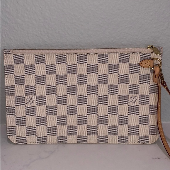 Louis Vuitton DamierAzur Neverfull Wristlet Clutch - Picture 3 of 9
